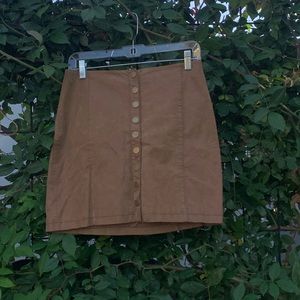 leather free people skirt